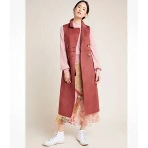 Anthropologie Tandy Longline Utility Vest Jacket